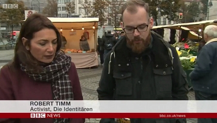 Katya Adler mit Identitärem Robert Timm